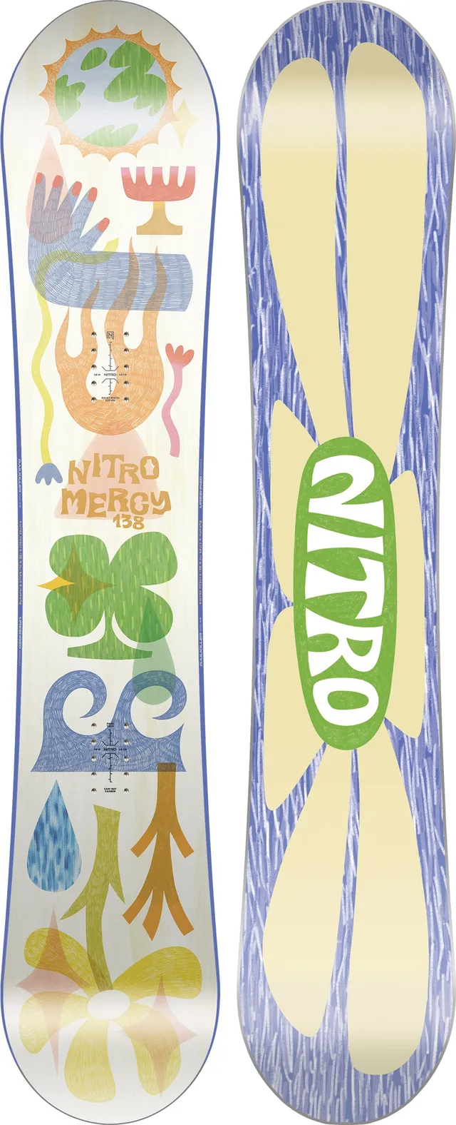 Nitro Mercy snowboard femme 142 freestyle park