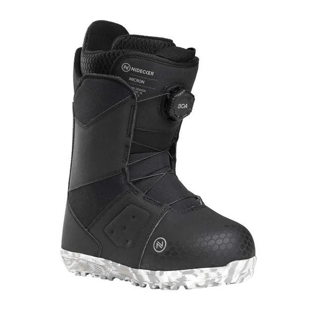 Nidecker Micron 2024 boots snowboard enfant noir waterproof