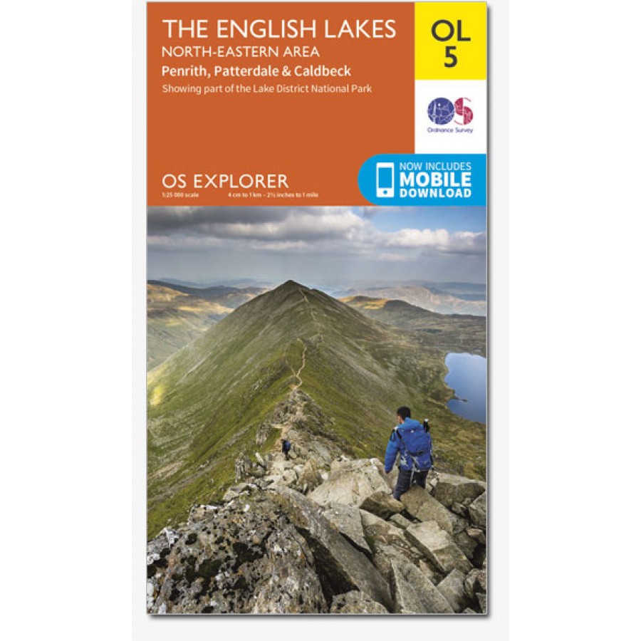Aiguille Alpine OL5 carte randonnée Lake District nord-est 1:25000
