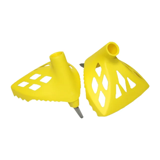 ATK rondelles bâtons carbone jaunes paire poudreuse