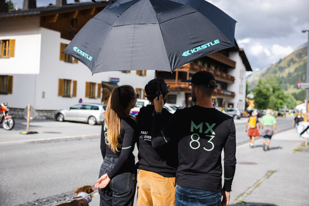 Kastle Logo Umbrella parapluie noir 130 cm