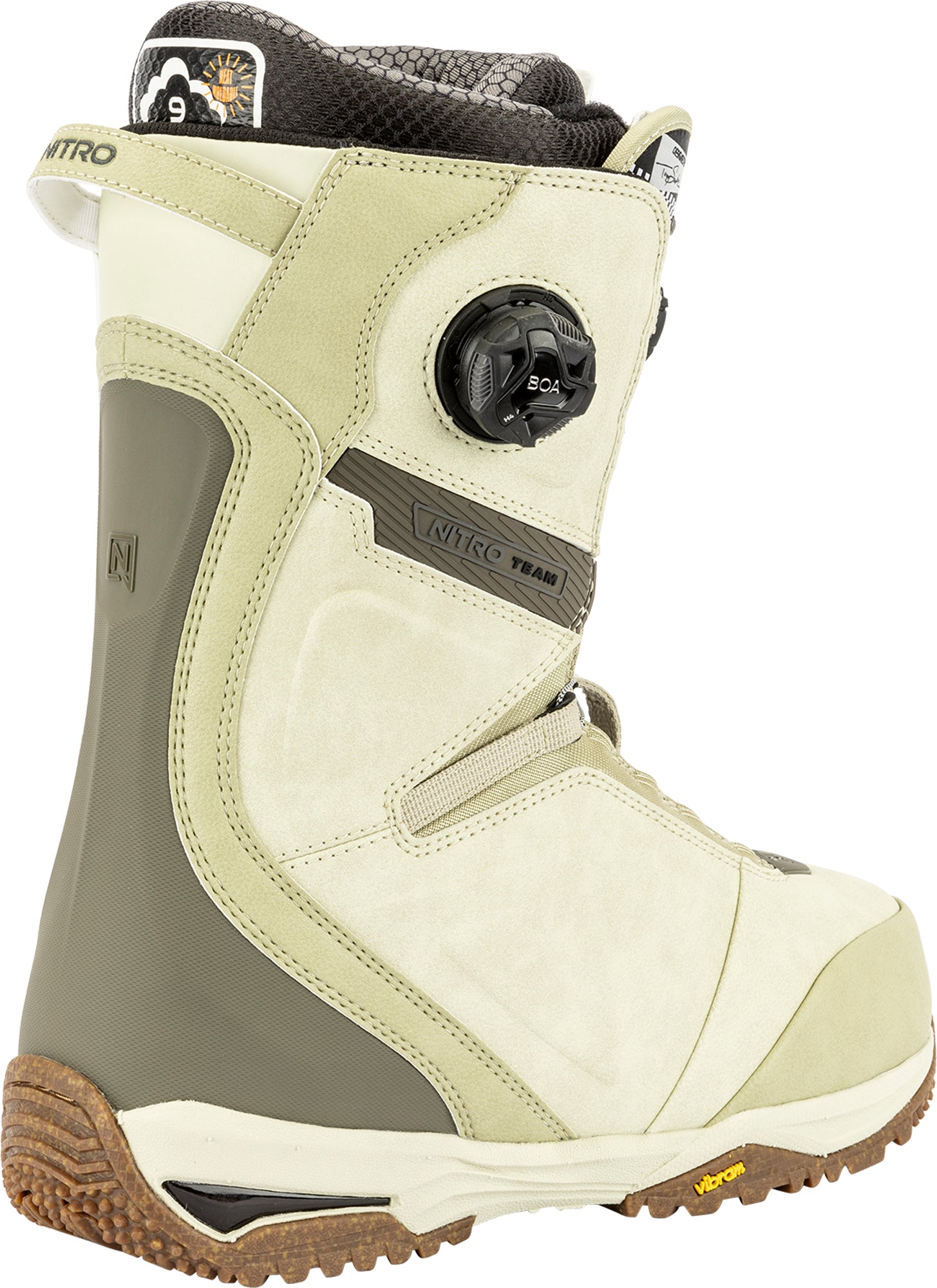 Nitro Team BOA bottes snowboard homme noir