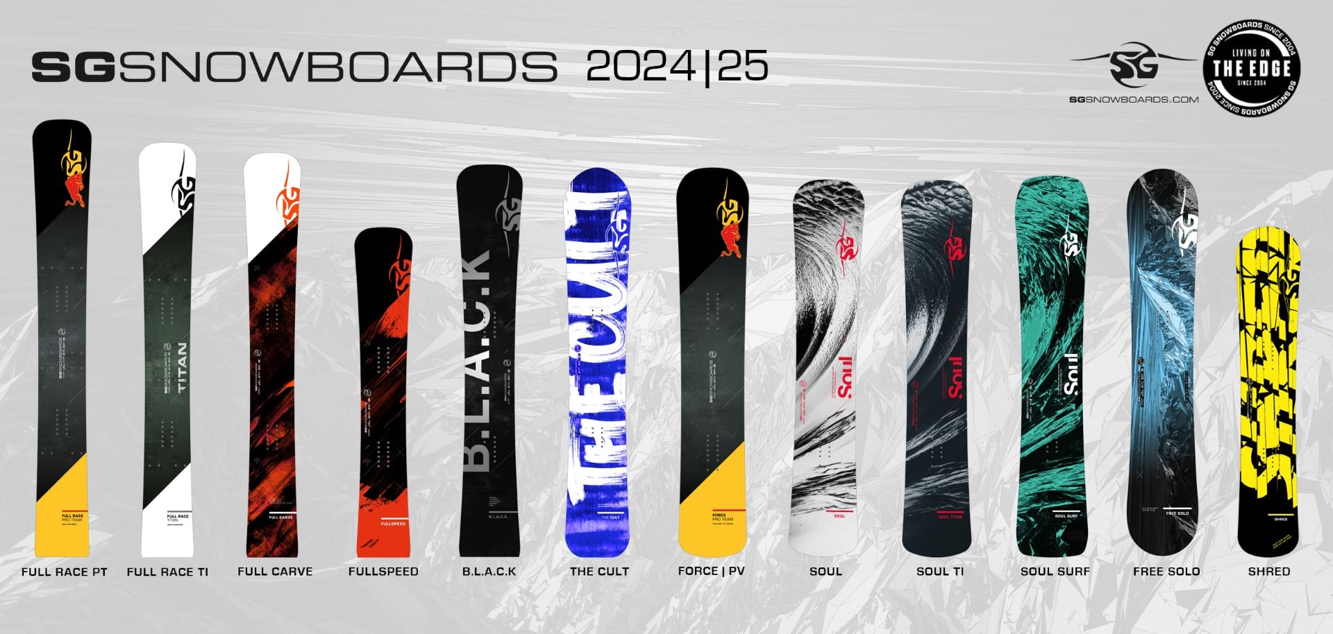 SG Full Race Titan 2025 snowboard alpin 175 cm