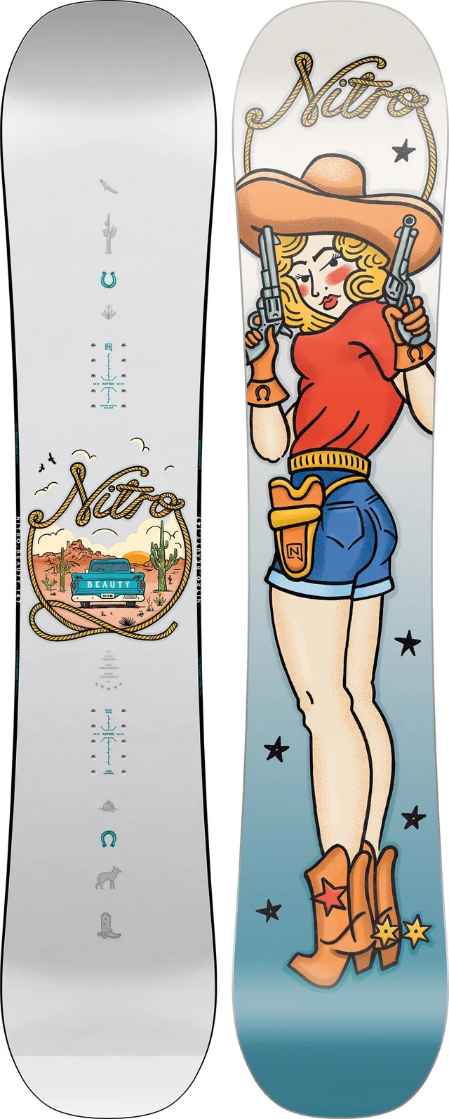 Nitro Beauty 147MW planche snowboard femme freestyle