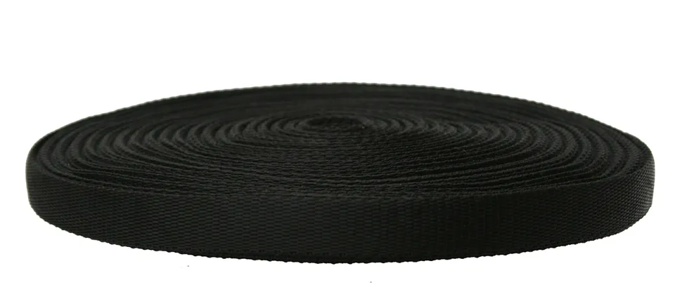 Snowsled Accessories sangle 19mm noire polypropylène au mètre