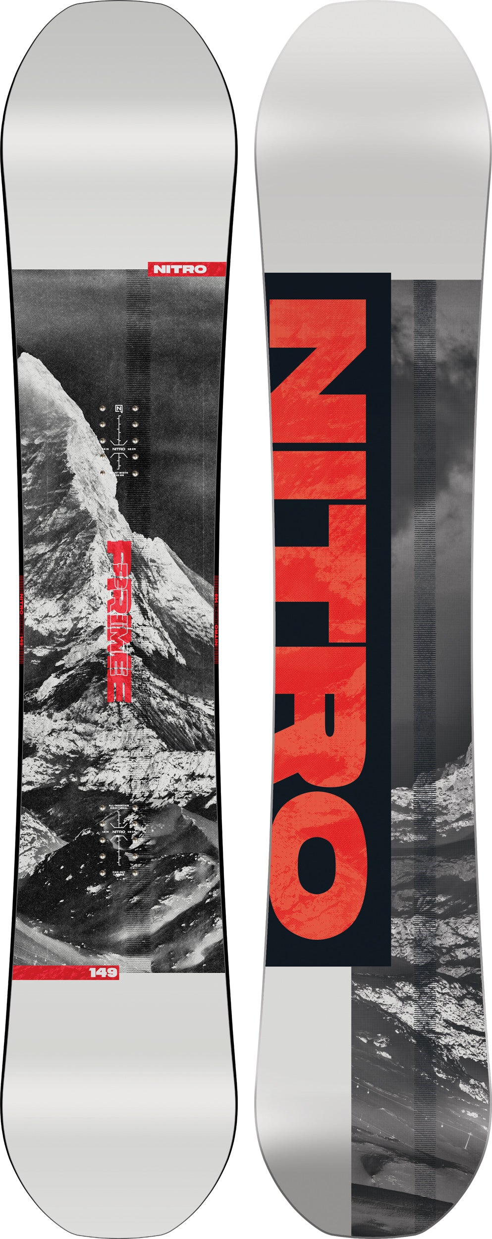 Nitro Prime Raw snowboard homme 1st Choice 155MW all-mountain