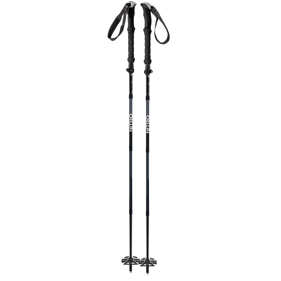 Nitro 4-Pcs Alu bâtons splitboard 135 cm Black-Grey