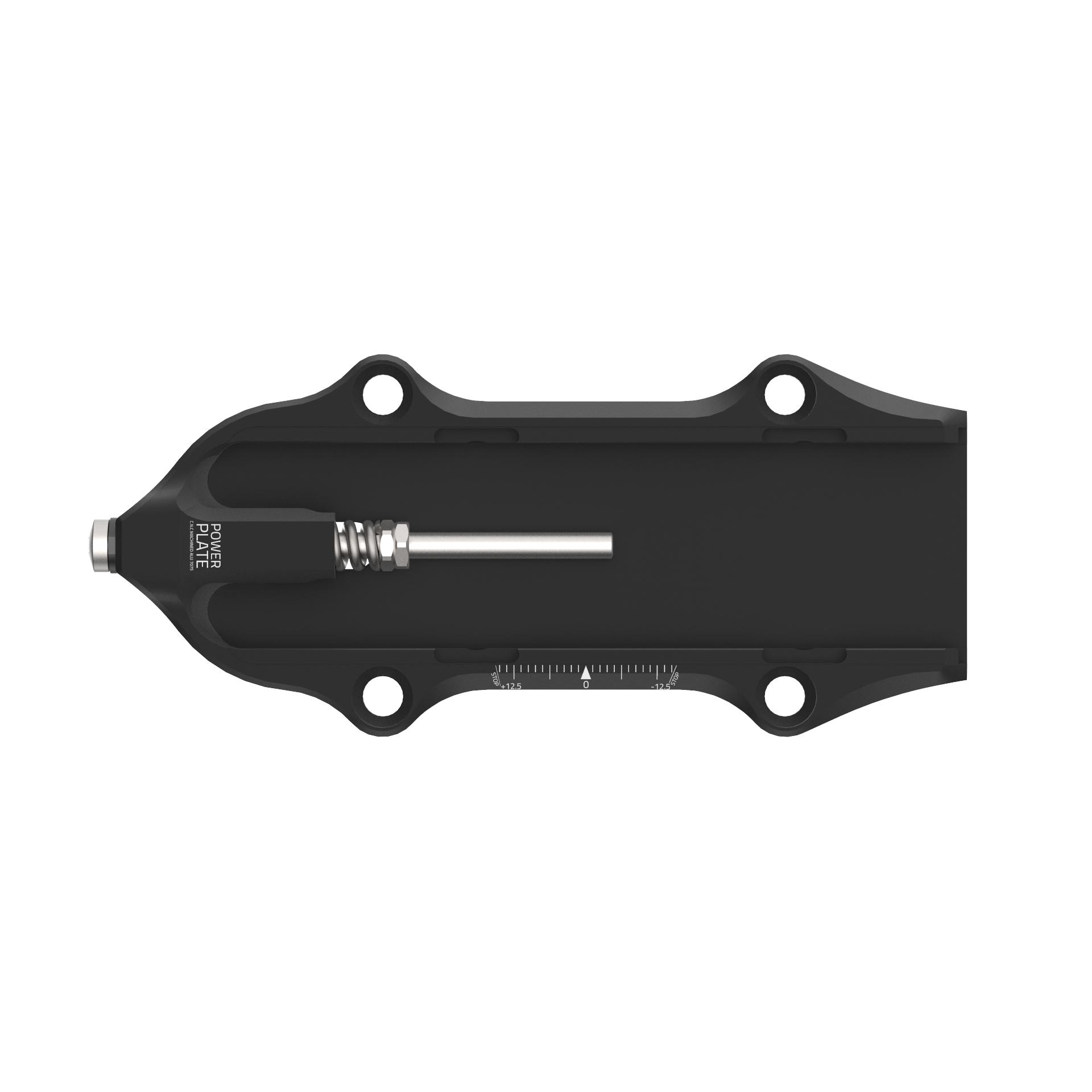 ATK Powerplate paire plaque talonnière Black 25mm alu