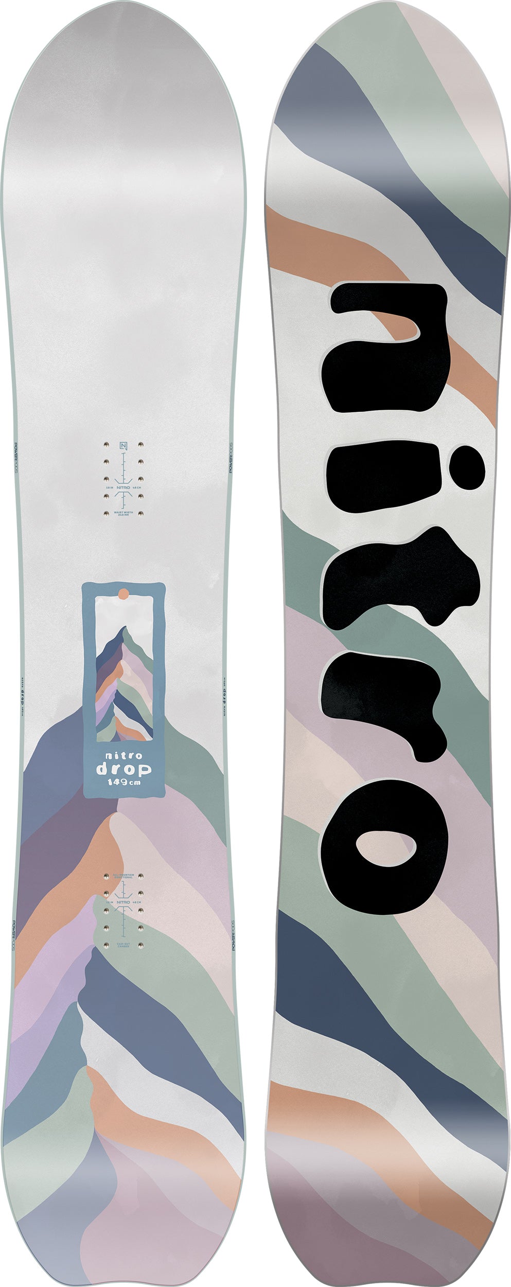 Nitro Drop snowboard femme 146 directionnelle poudreuse