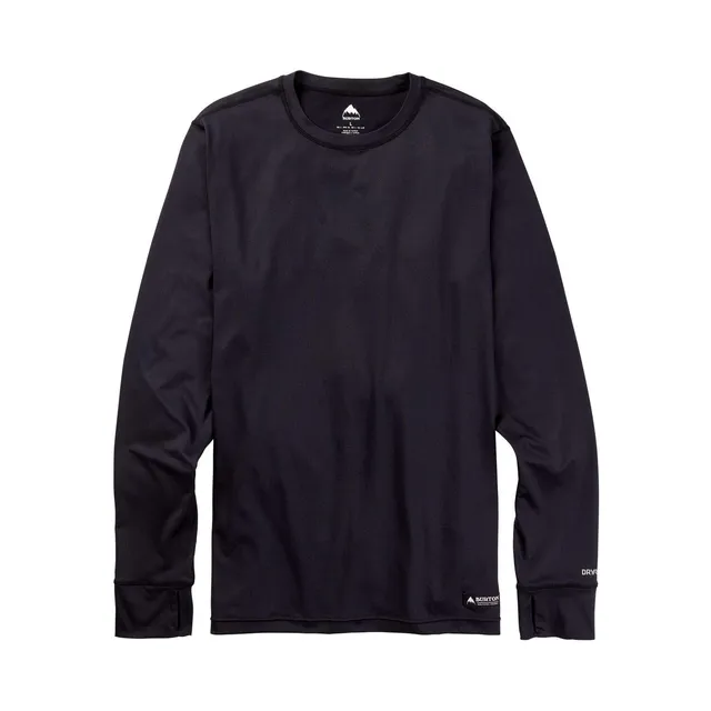 Burton Midweight Base Layer Crew thermique homme noir taille M