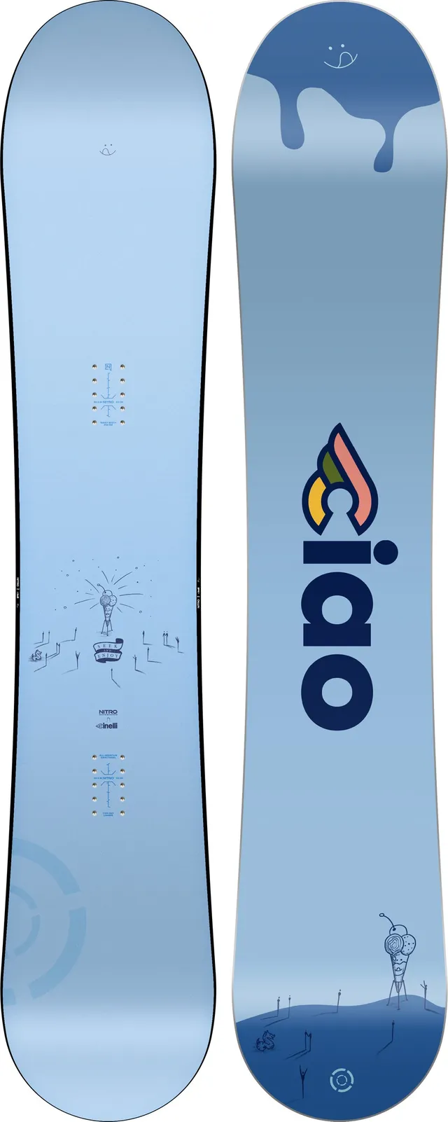 Nitro Phase x Cinelli Snowboard 159mw cruiser all-mountain