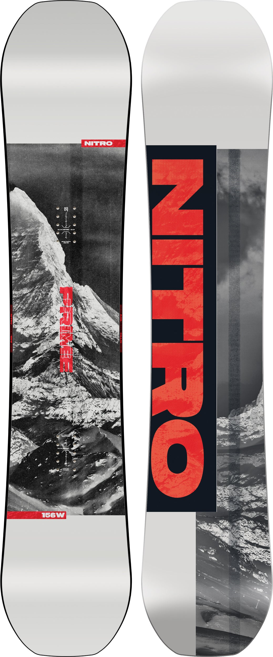 Nitro Prime Raw snowboard wide 156W all-mountain
