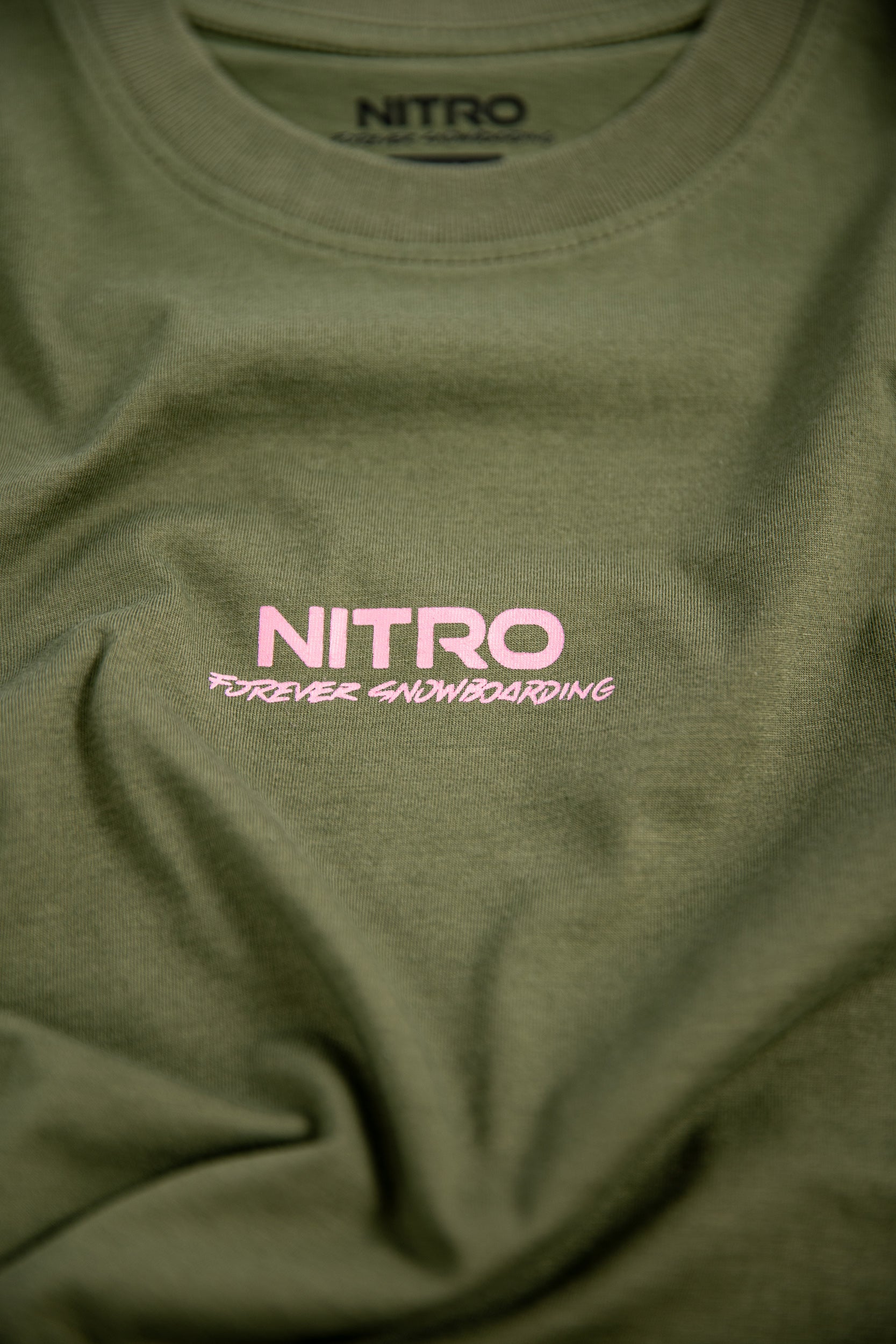 Nitro Logo T-Shirt femme White coton col rond