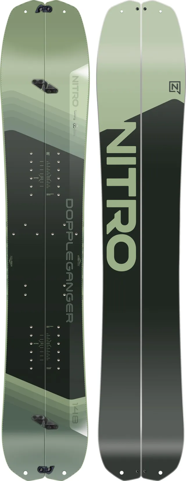 Nitro Doppleganger splitboard homme 156 freeride poudreuse