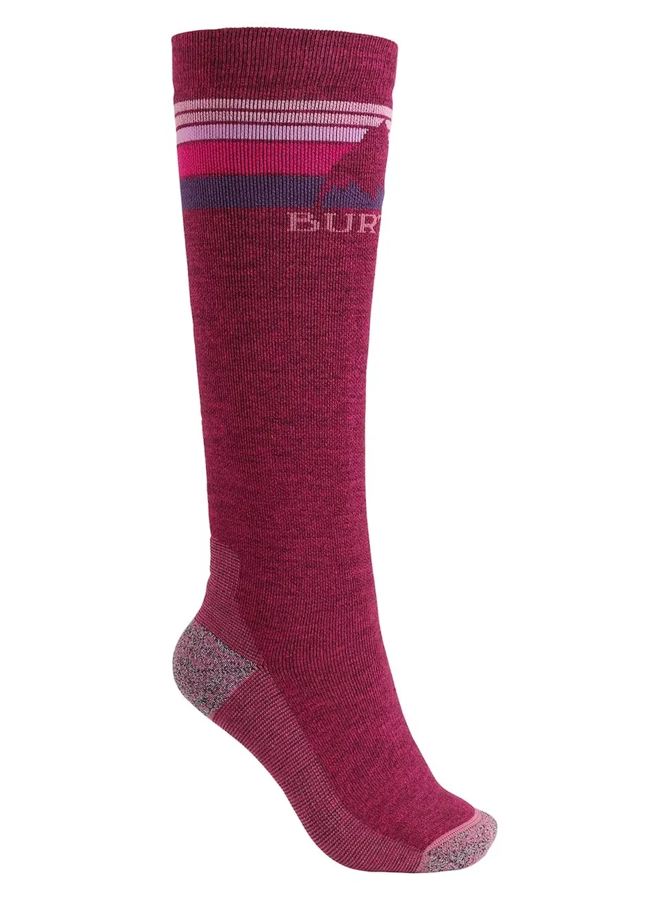 Burton Emblem Midweight chaussettes snowboard femme sangria M/L