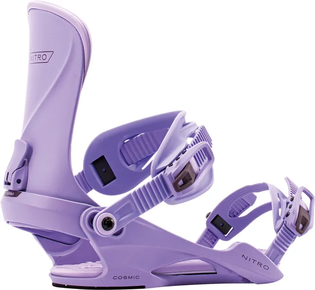 Nitro Cosmic fixations snowboard femme Lavender S/M