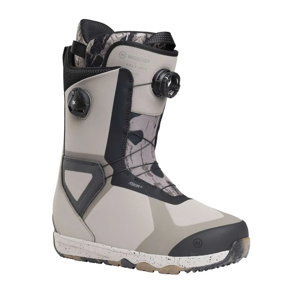Nidecker Kita 2025 boots snowboard Ejack Camo double Boa