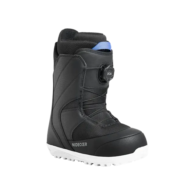 Nidecker Micron boots snowboard enfant noir chausson 3D