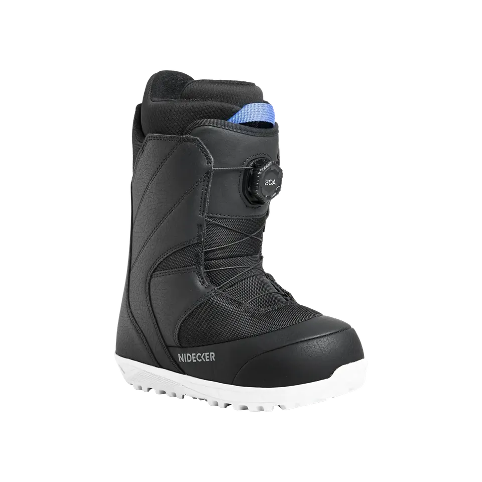 Nidecker Micron boots snowboard enfant noir chausson 3D