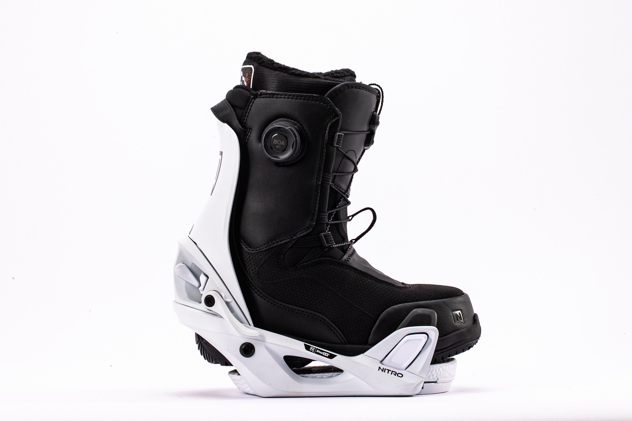 Nitro Step On fixations snowboard blanche M all-mountain