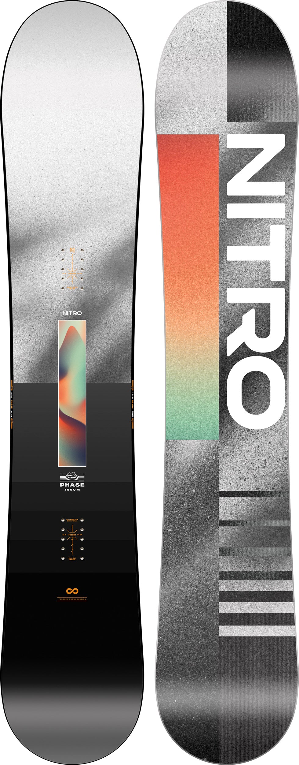 Nitro Phase 159 planche snowboard directionnelle piste