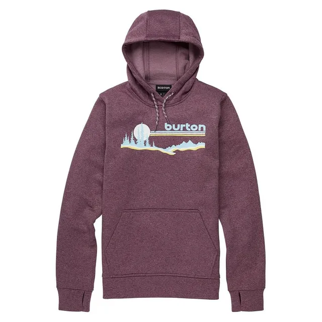 Burton Oak sweat à capuche femme 38 violet chiné molleton