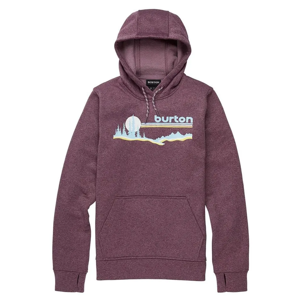 Burton Oak sweat à capuche femme 38 violet chiné molleton