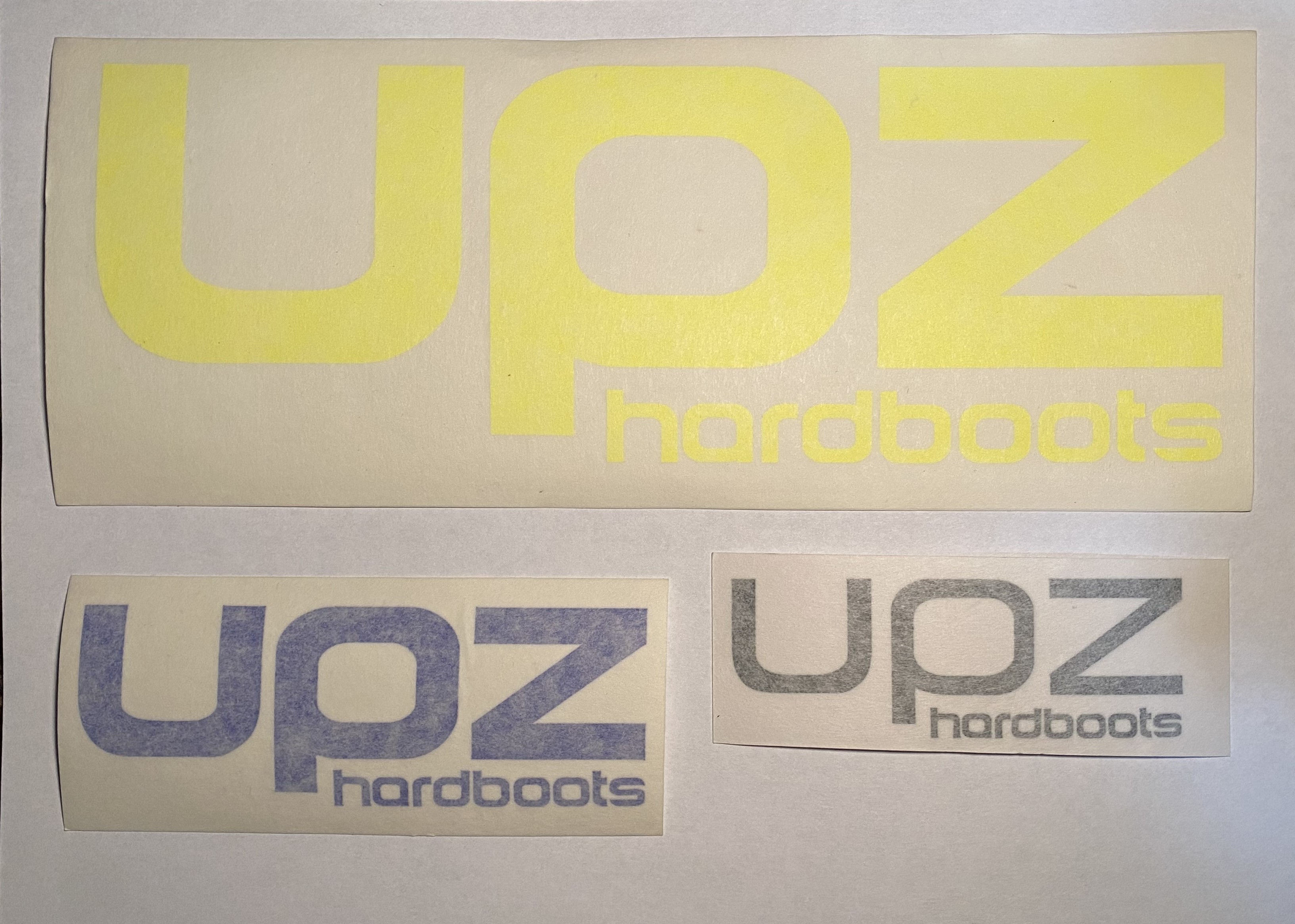 UPZ Decal Autocollant Boots Jaune Blanc Noir Bleu