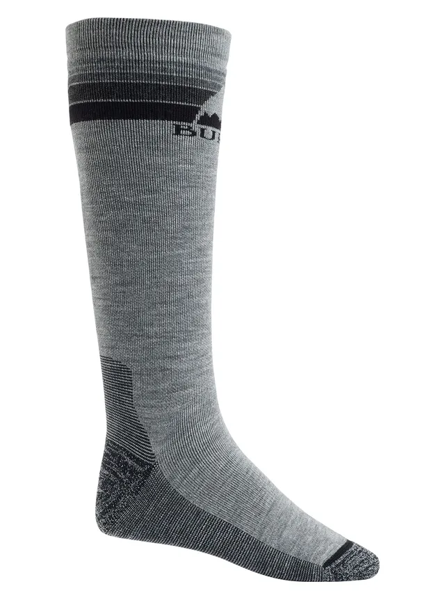 Burton Emblem Midweight chaussettes snowboard homme M gris
