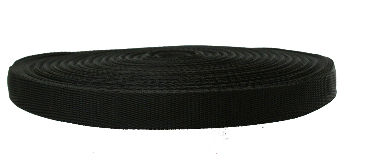 Snowsled Accessories 25mm sangle polypropylène noire