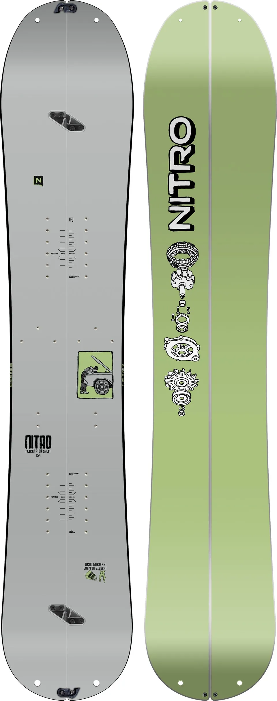 Nitro Alternator Split snowboard 158mw all-mountain