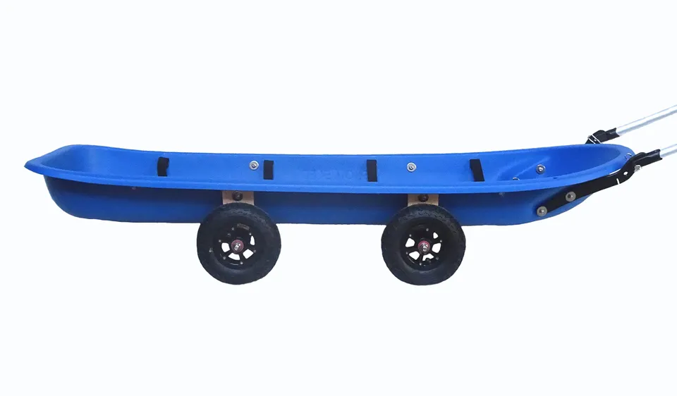 Snowsled Polar roues pulka 4 roues hêtre Trail