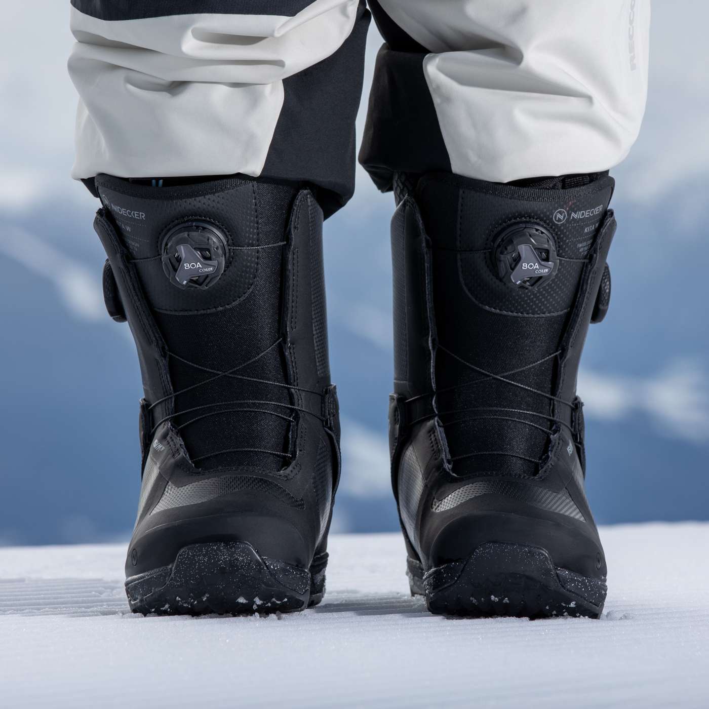 Nidecker Kita Women boots snowboard femme Black double BOA