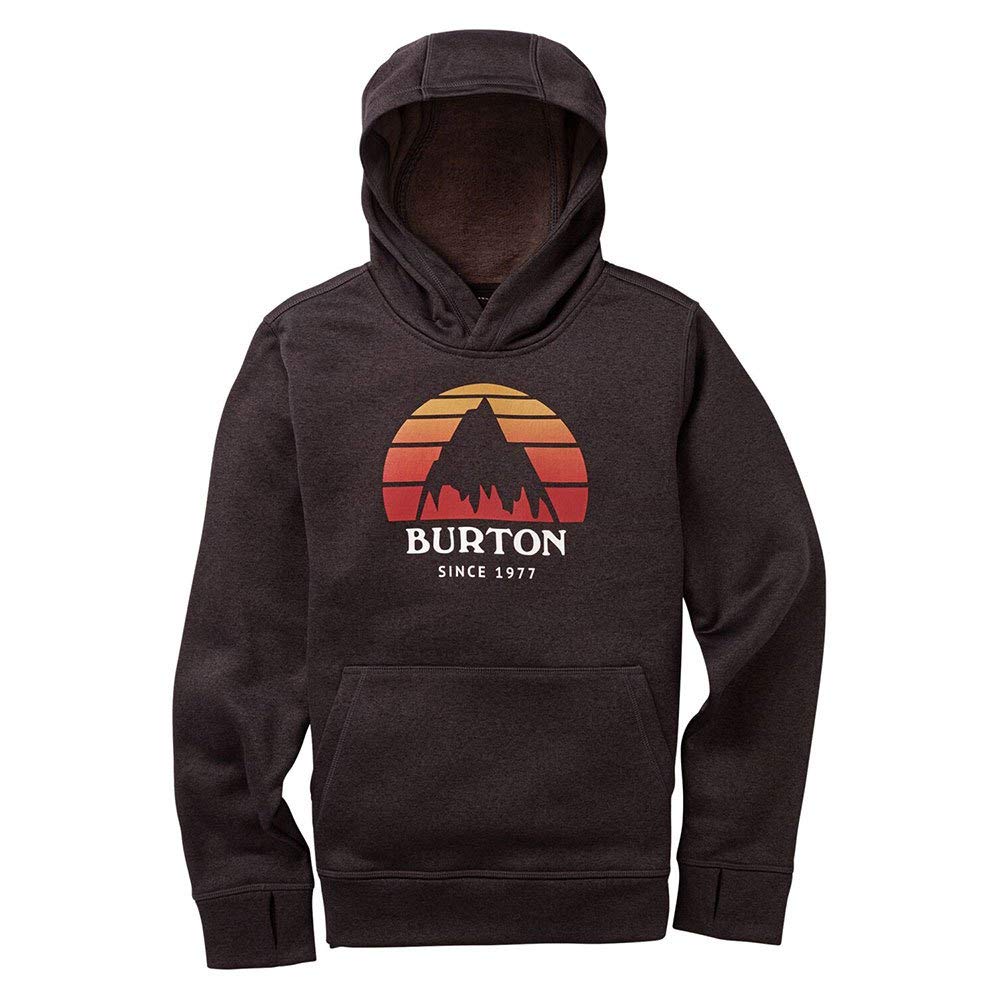 Burton Oak sweat capuche enfant noir molleton poche kangourou