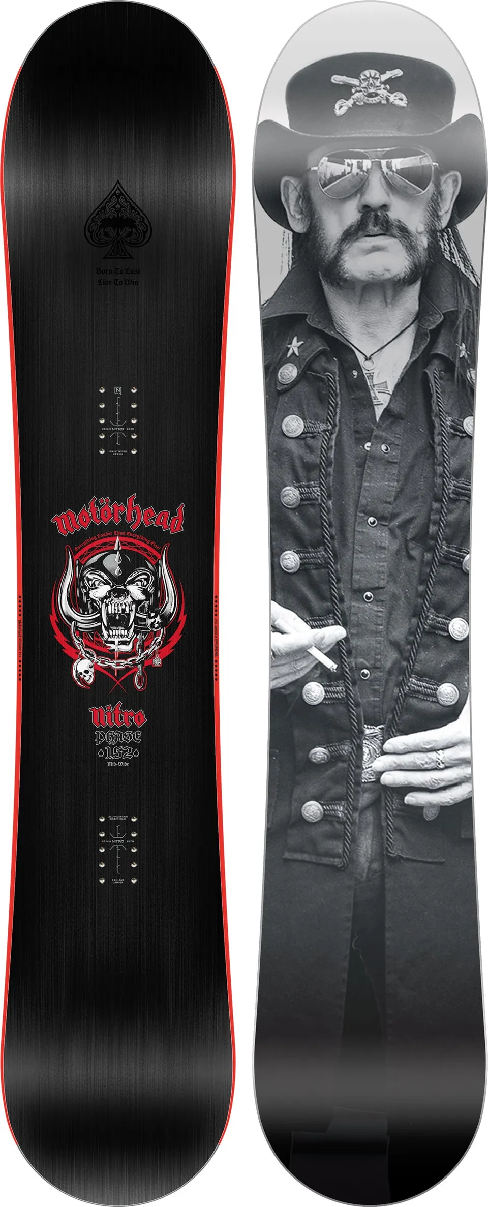 Nitro Phase x Motorhead snowboard 155 polyvalent