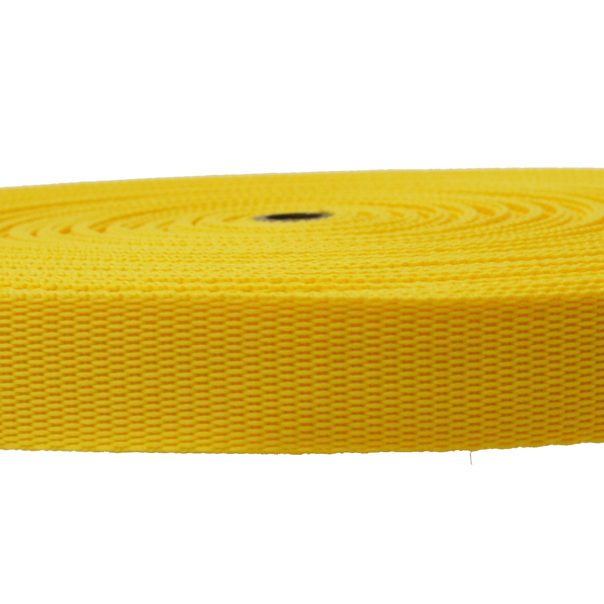 Aiguille sangle jaune 25 mm polypropylène au mètre