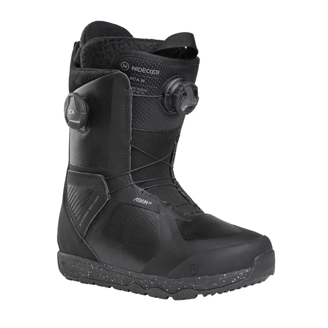 Nidecker Kita Women boots snowboard femme Black double BOA
