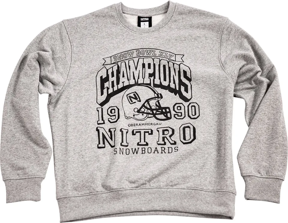 Nitro Champions Crewneck sweat homme Gris M manches