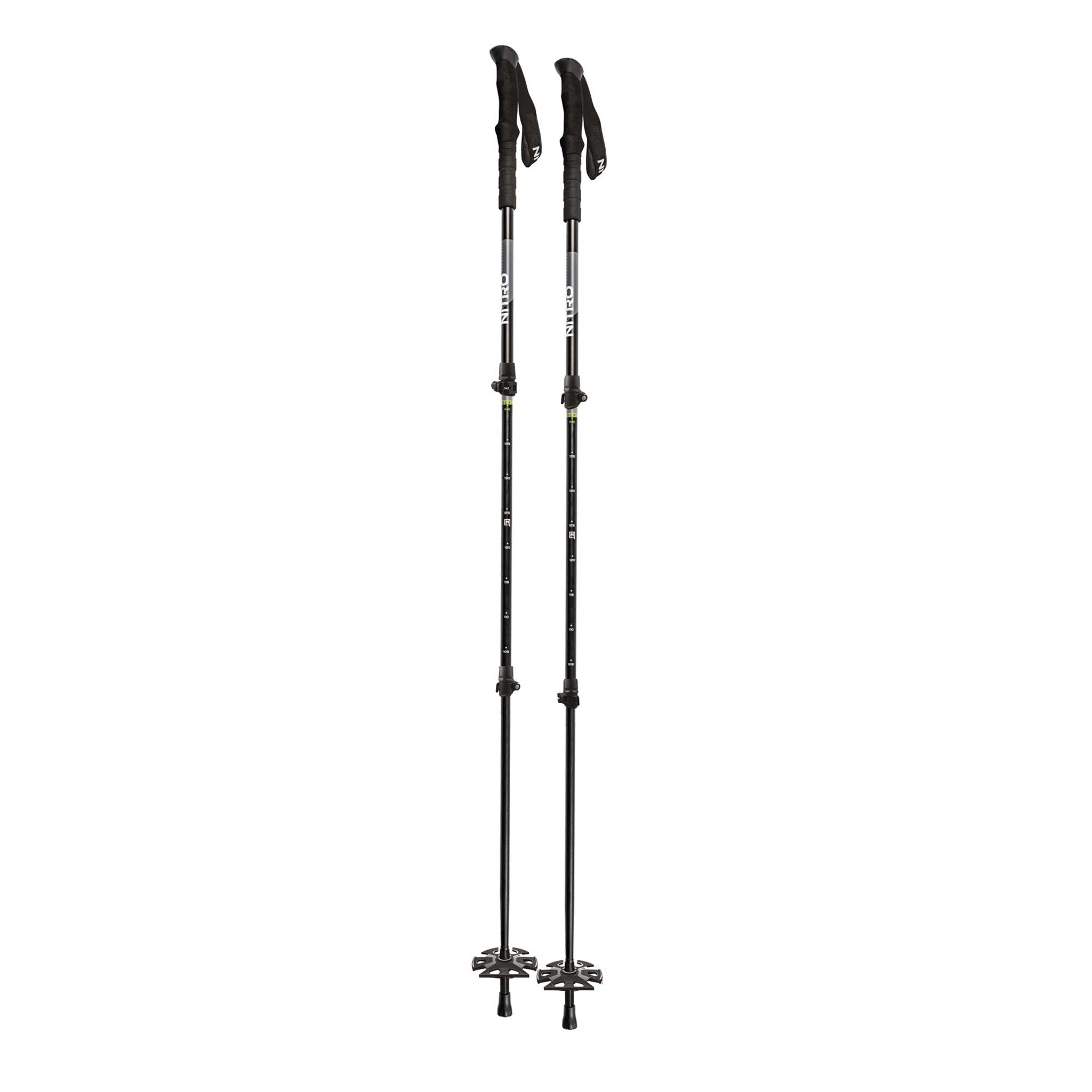 Nitro Telescoping Bâtons Télescopiques Black-Grey-Green OS