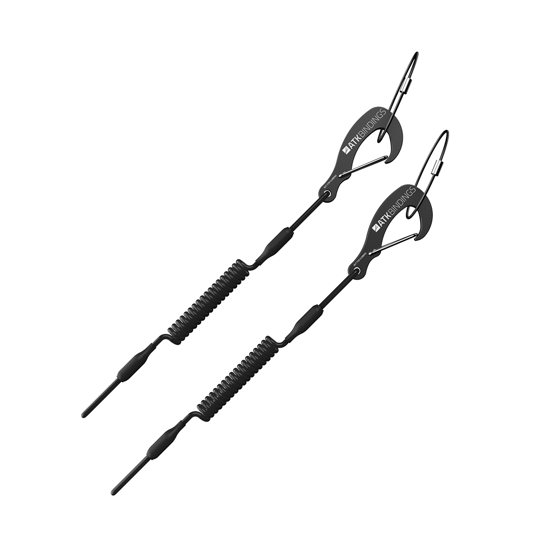ATK Kevlar Core Leash longe ski noir 60 cm 15 g