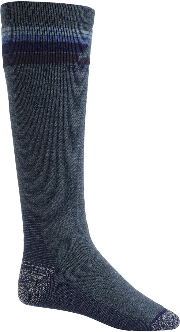 Burton Emblem Midweight chaussettes snowboard homme M gris