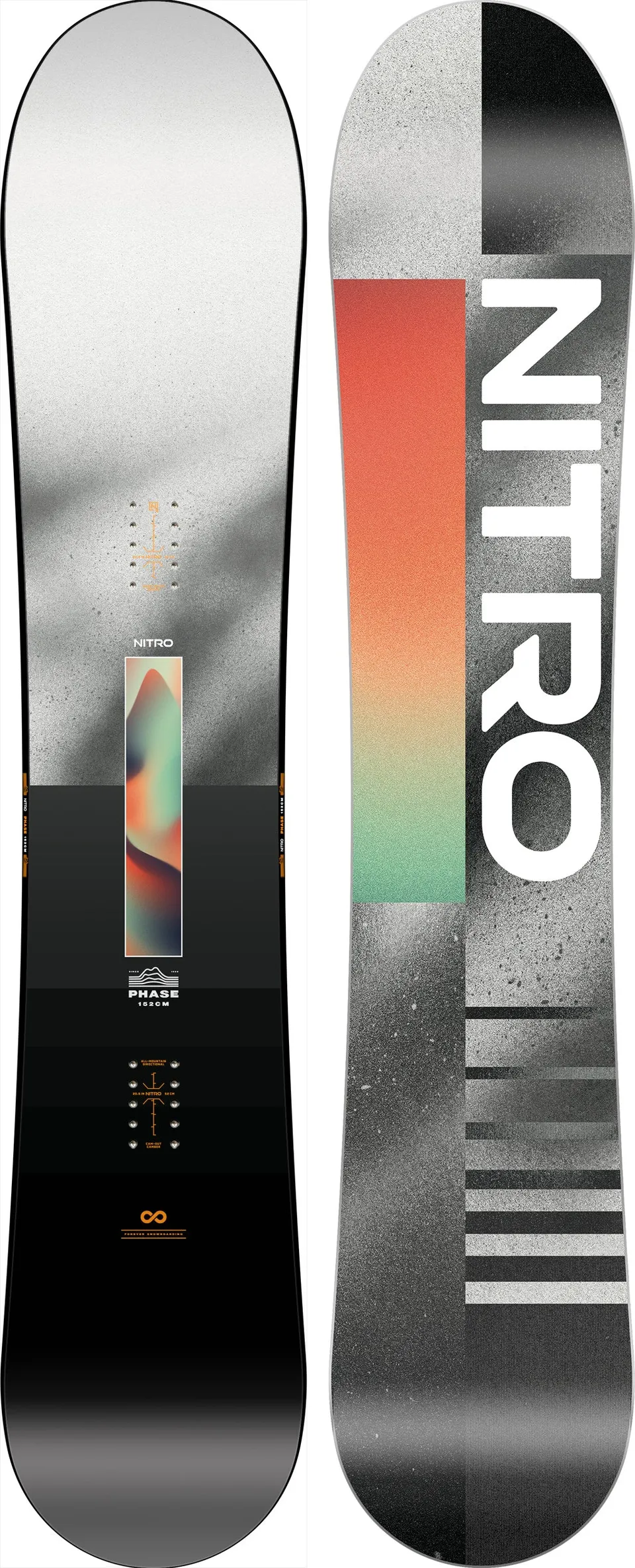 Nitro Phase 159 planche snowboard directionnelle piste