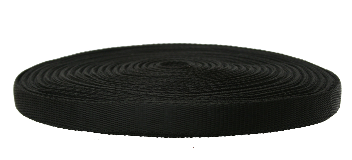 Snowsled Accessories sangle 19mm noire polypropylène au mètre