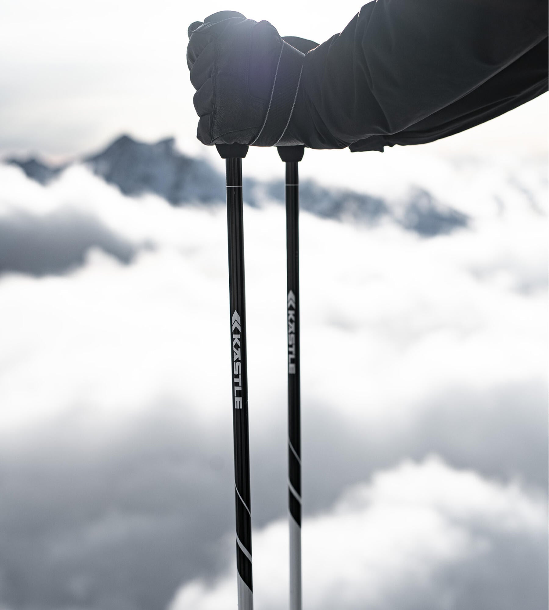 Kastle Allday TI100 bâton ski alu 125 cm