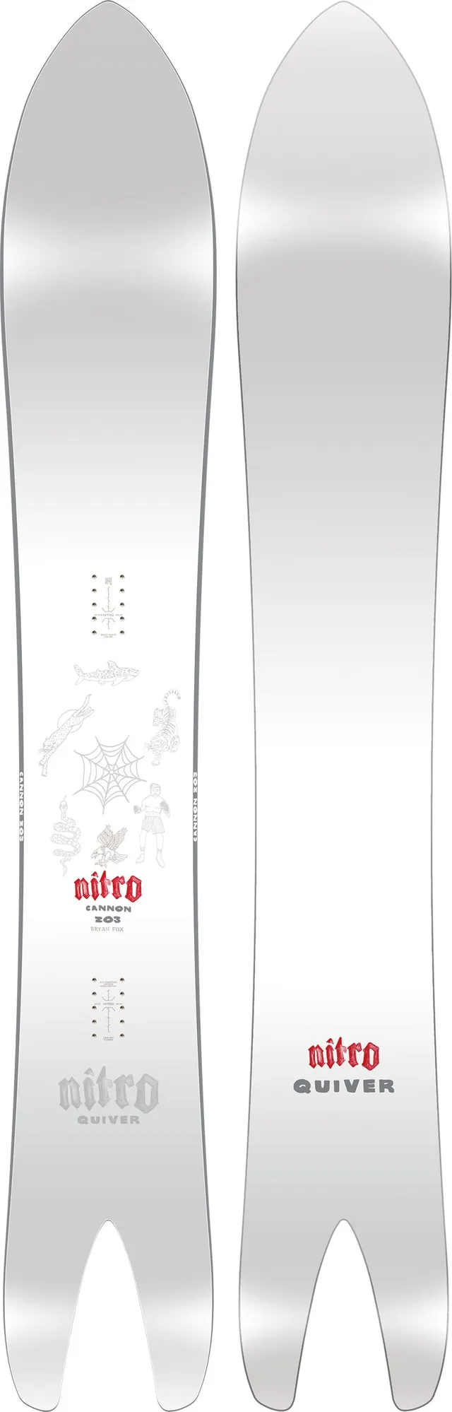 Nitro Cannon Snowboard swallowtail 163