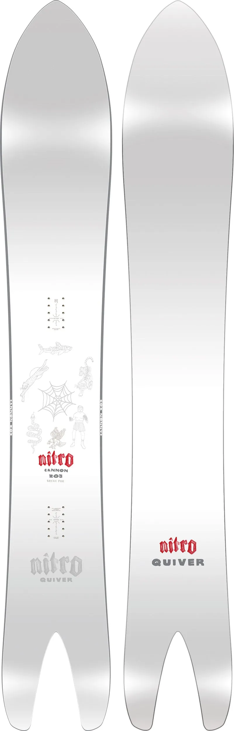 Nitro Cannon Snowboard swallowtail 163