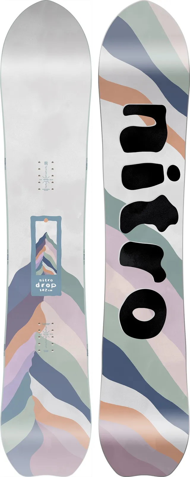 Nitro Drop snowboard femme 146 directionnelle poudreuse