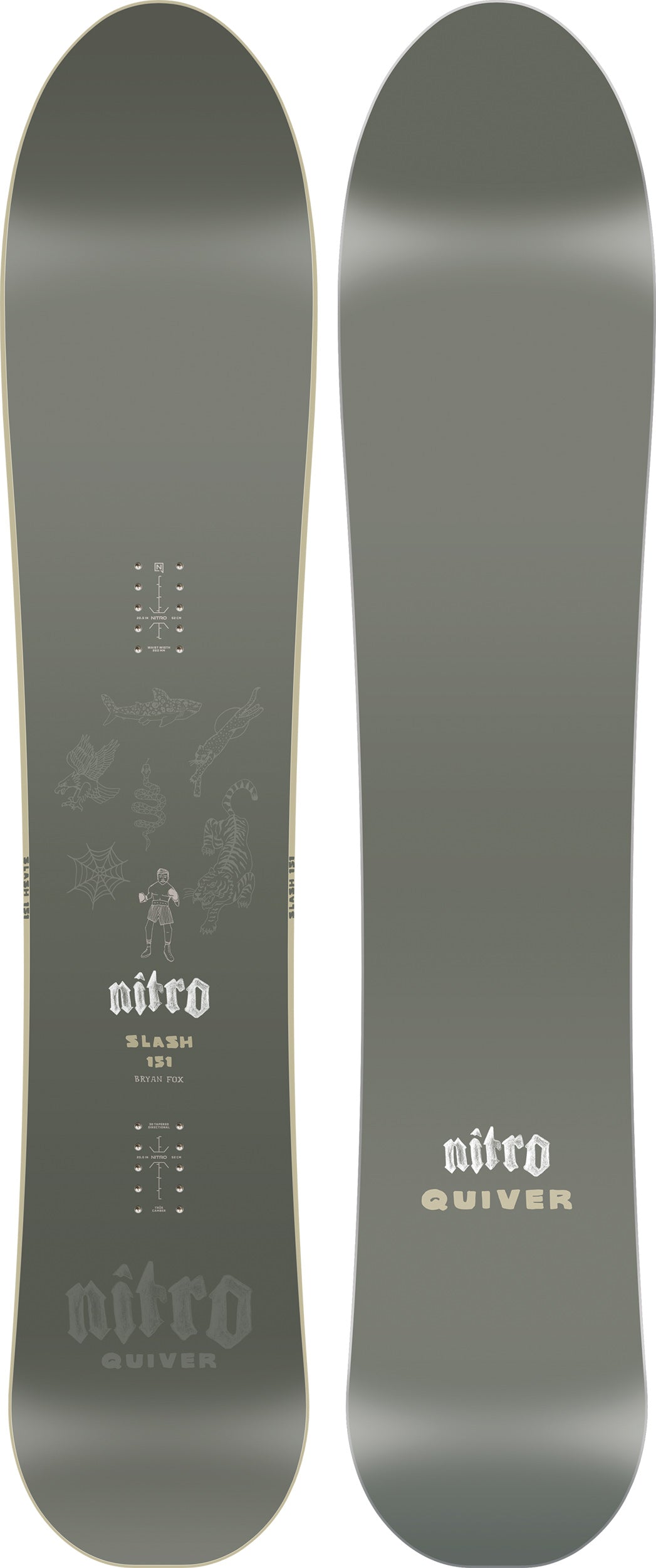 Nitro Slash snowboard all-mountain 156 surf