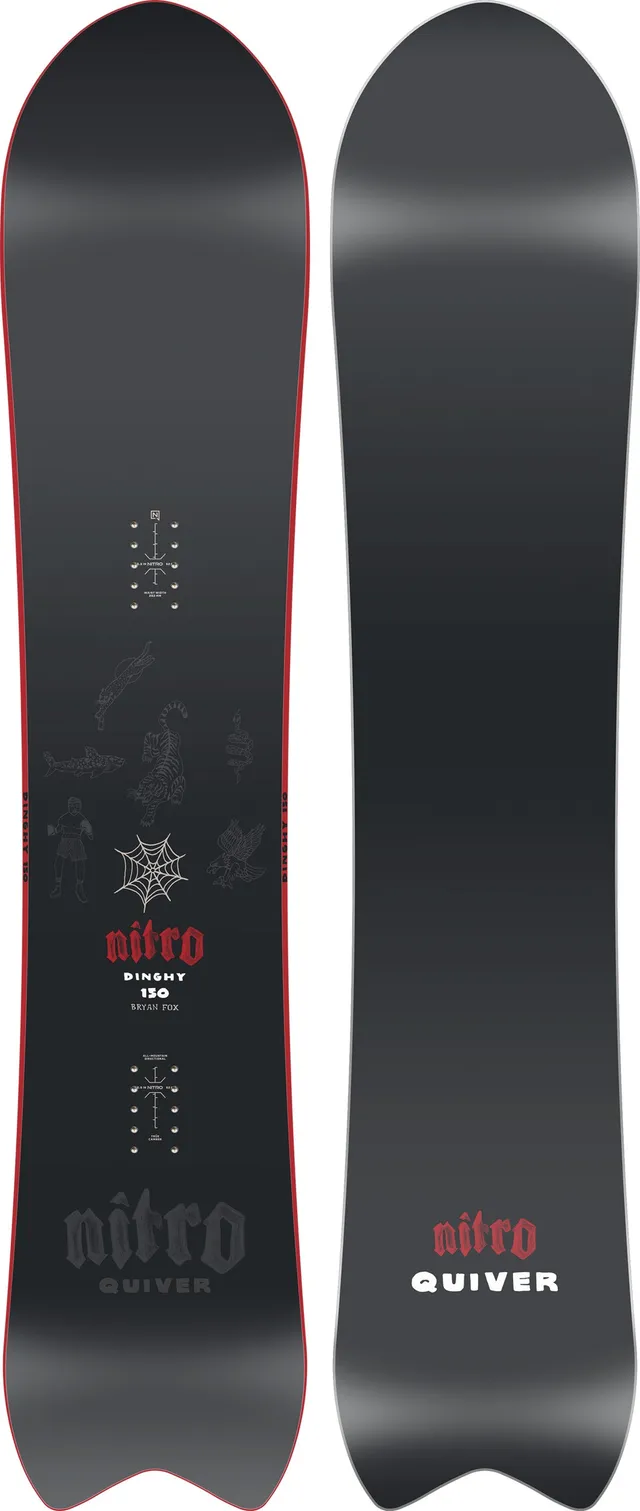 Nitro Dinghy snowboard 155 poudreuse shape large