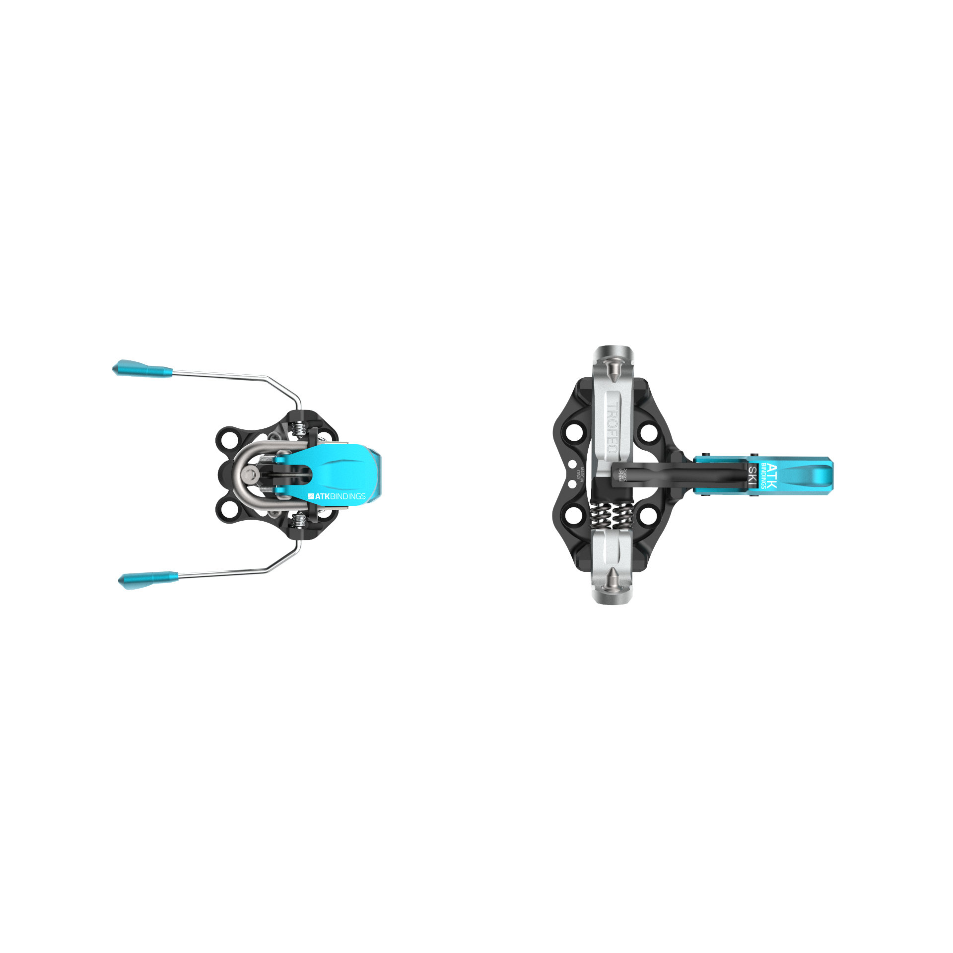ATK Trofeo Brake Lightweight fixation ski race bleu clair UNI alu